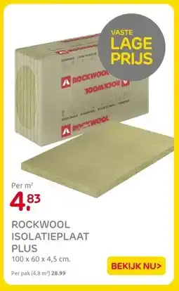 Praxis ROCKWOOL ISOLATIEPLAAT PLUS aanbieding