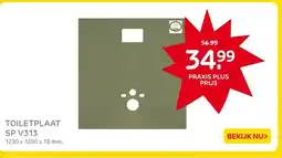 Praxis TOILETPLAAT SP V313 aanbieding