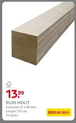 Praxis RUW HOUT aanbieding