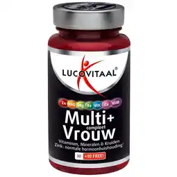Plein.nl 2+2 gratis: Lucovitaal Multi + Compleet Vrouw aanbieding