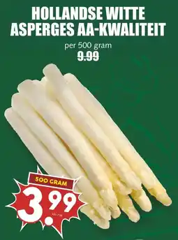 MCD Supermarkt HOLLANDSE WITTE ASPERGES AA-KWALITEIT aanbieding