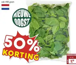 MCD Supermarkt HOLLANDSE ONGEWASSEN SPINAZIE aanbieding