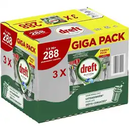 Plein.nl 3x Dreft Vaatwastabletten Platinum aanbieding