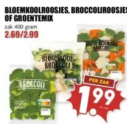 MCD Supermarkt BLOEMKOOLROOSJES, BROCCOLIROOSJES OF GROENTEMIX aanbieding