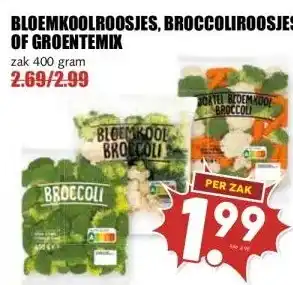 MCD Supermarkt BLOEMKOOLROOSJES, BROCCOLIROOSJES OF GROENTEMIX aanbieding
