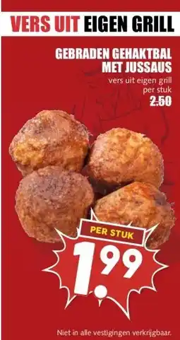 MCD Supermarkt GEBRADEN GEHAKTBAL MET JUSSAUS aanbieding