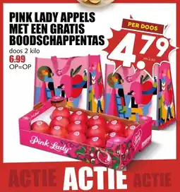 MCD Supermarkt PINK LADY APPELS MET EEN GRATIS BOODSCHAPPENTAS aanbieding