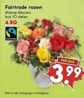MCD Supermarkt Fairtrade rozen aanbieding