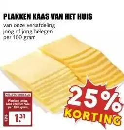 MCD Supermarkt PLAKKEN KAAS VAN HET HUIS aanbieding
