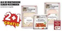 MCD Supermarkt ALLE DE VEGETARISCHE SLAGER VLEESWAREN aanbieding