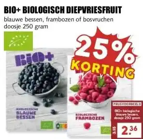 MCD Supermarkt BIO+ BIOLOGISCH DIEPVRIESFRUIT aanbieding