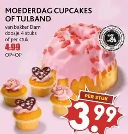 MCD Supermarkt MOEDERDAG CUPCAKES OF TULBAND aanbieding
