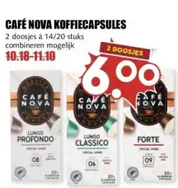 MCD Supermarkt CAFÉ NOVA KOFFIECAPSULES aanbieding