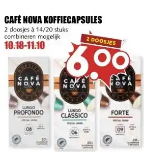 MCD Supermarkt CAFÉ NOVA KOFFIECAPSULES aanbieding