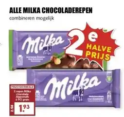 MCD Supermarkt ALLE MILKA CHOCOLADEREPEN aanbieding