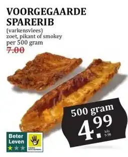 MCD Supermarkt VOORGEGAARDE SPARERIB aanbieding