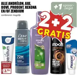 MCD Supermarkt ALLE ANDRÉLON, AXE, DOVE, PRODENT, REXONA EN/OF ZENDIUM aanbieding