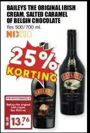 MCD Supermarkt BAILEYS THE ORIGINAL IRISH CREAM, SALTED CARAMEL OF BELGIN CHOCOLATE aanbieding