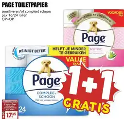 MCD Supermarkt PAGE TOILETPAPIER aanbieding