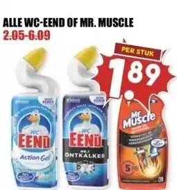 MCD Supermarkt ALLE WC-EEND OF MR. MUSCLE aanbieding