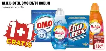MCD Supermarkt ALLE BIOTEX, OMO EN/OF ROBIJN aanbieding