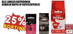 MCD Supermarkt ALLE LAVAZZA KOFFIEBONEN, GEMALEN KOFFIE OF KOFFIECAPSULES aanbieding