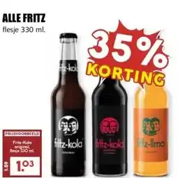 MCD Supermarkt ALLE FRITZ aanbieding