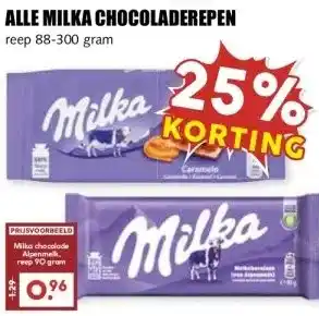 MCD Supermarkt ALLE MILKA CHOCOLADEREPEN aanbieding