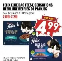 MCD Supermarkt FELIX ELKE DAG FEEST, SENSATIONS, HEERLIJKE REEPJES OF PLAKJES aanbieding