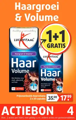 Lucovitaal Haargroei & Volume aanbieding