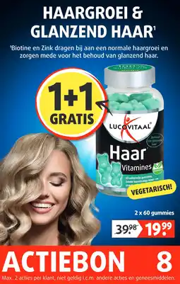 Lucovitaal HAARGROEI & GLANZEND HAAR aanbieding