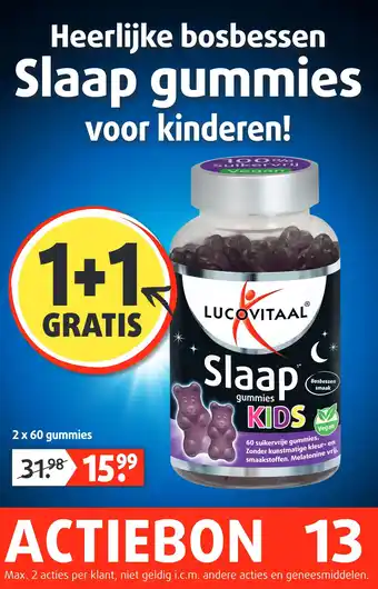 Lucovitaal Slaap gummies aanbieding