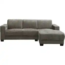 Leen Bakker Bank Aberdeen met chaise longue rechts - Cremona - grijs aanbieding