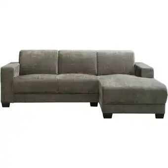 Leen Bakker Bank Aberdeen met chaise longue rechts - Cremona - grijs aanbieding