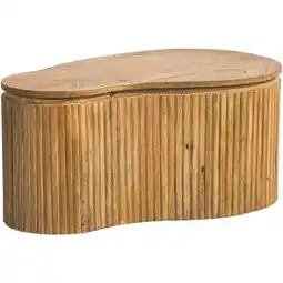 Leen Bakker Salontafel Cyril - mangohout - 80x50x37 cm aanbieding