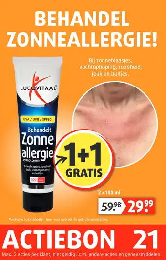 Lucovitaal BEHANDEL ZONNEALLERGIE! aanbieding