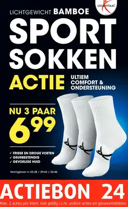 Lucovitaal BAMBOE SPORT SOKKEN aanbieding