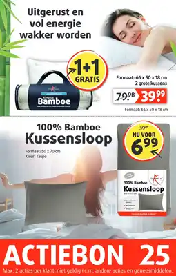 Lucovitaal Bamboe Kussens aanbieding