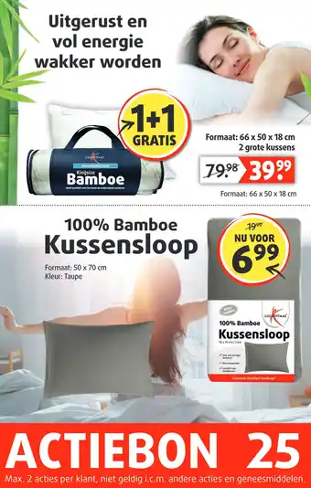 Lucovitaal Bamboe Kussens aanbieding