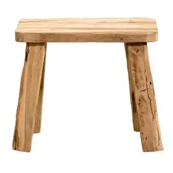Leen Bakker Kruk Quincy - teak - 36x40x30 cm aanbieding