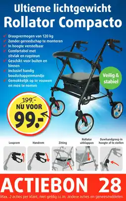 Lucovitaal Rollator Compacto aanbieding