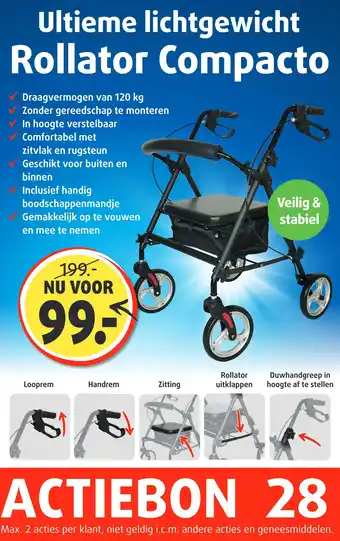 Lucovitaal Rollator Compacto aanbieding