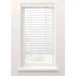 Leen Bakker Fenstr jaloezie hout 50 mm wit - 60x130 cm aanbieding