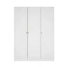 Leen Bakker Kledingkast Lynn 3-deurs - wit - 200x147x62 cm aanbieding