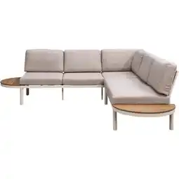 Leen Bakker Loungebank Soulac - zand - 81x243x71,5 cm aanbieding