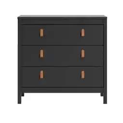 Leen Bakker Ladekast Madeira - zwart - 80x82x38 cm aanbieding