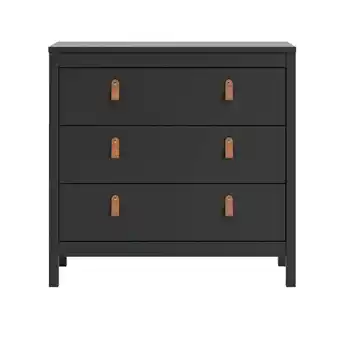 Leen Bakker Ladekast Madeira - zwart - 80x82x38 cm aanbieding