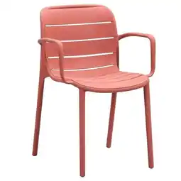Leen Bakker Stapelstoel Nice - kunststof/terracotta aanbieding