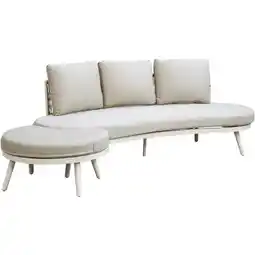 Leen Bakker Loungebank Istres - zand - 88x205x68 cm aanbieding