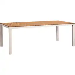 Leen Bakker Tuintafel Toulon - zand - 74x212x100 cm aanbieding